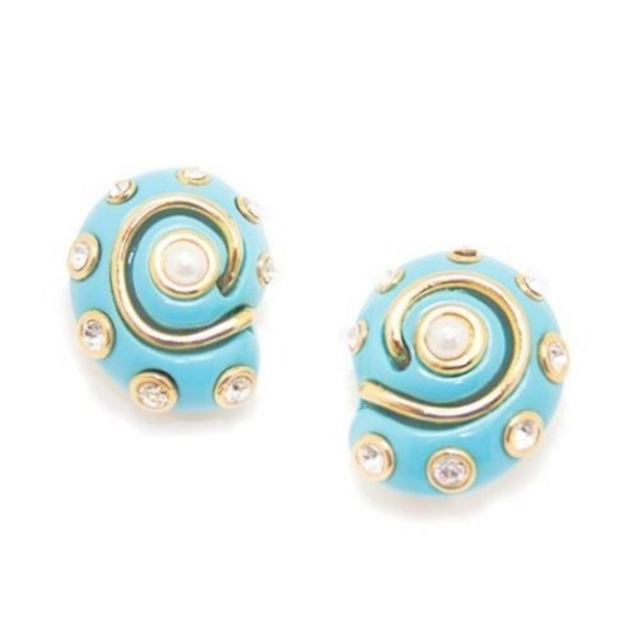 KENNETH JAY LANE, BLACK RESIN SNAIL SHELL CLIP E… - Picture 7 of 7